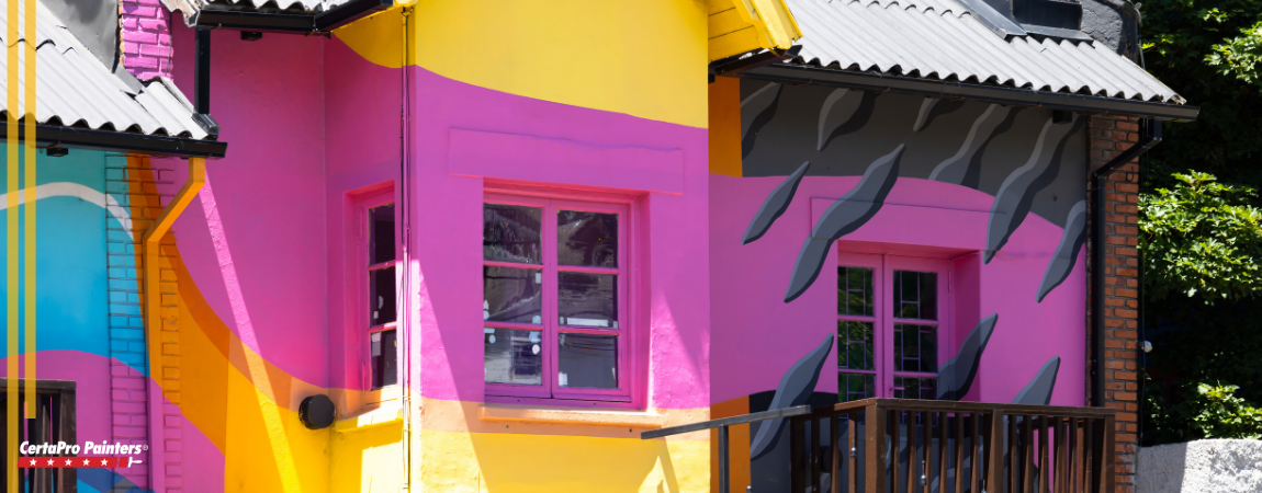 Multi-colored exterior home