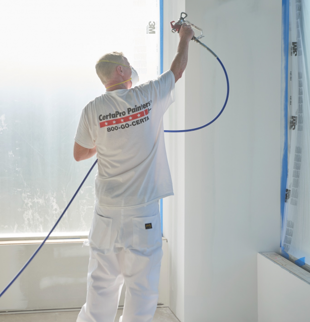 Healthcare interior painting in an active medical facility